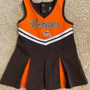 Toddler Girl Cleveland Browns Cheerleading Outfit 2T